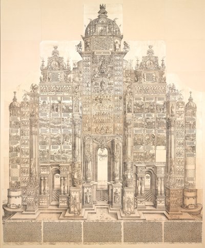 Łuk triumfalny cesarza Maksymiliana I autorstwa Albrecht Dürer