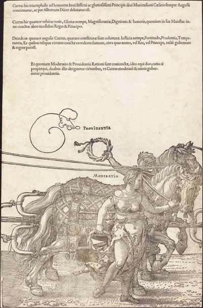 Rydwan triumfalny Maksymiliana I (Wielki Wagon Triumfalny) [płyta 3 z 8] autorstwa Albrecht Dürer