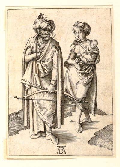 Turecka rodzina autorstwa Albrecht Dürer