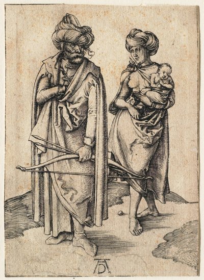 Turecka rodzina autorstwa Albrecht Dürer