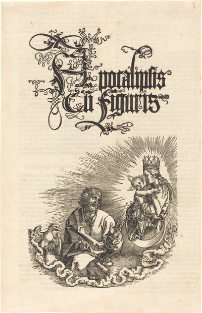 Dziewica ukazująca się św. Janowi autorstwa Albrecht Dürer