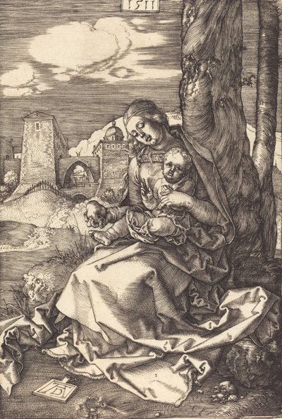 Dziewica z Dzieciątkiem z Gruszką, 1511. autorstwa Albrecht Dürer