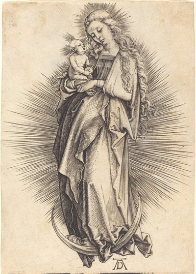 Dziewica na półksiężycu autorstwa Albrecht Dürer