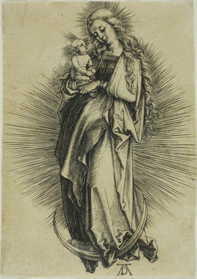 Dziewica na półksiężycu autorstwa Albrecht Dürer