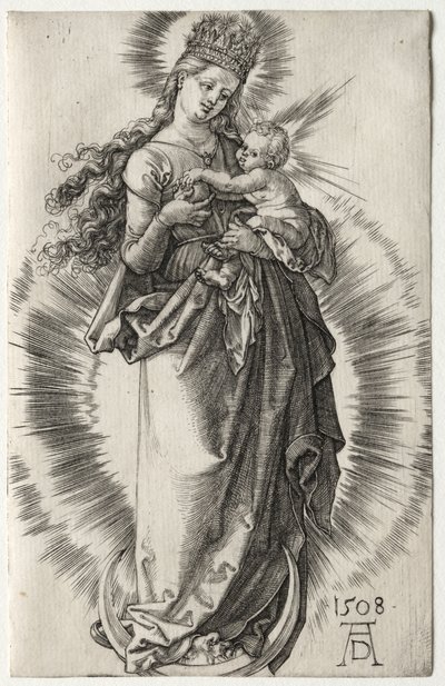 Dziewica z gwiaździstą koroną autorstwa Albrecht Dürer