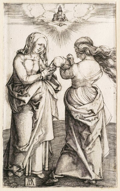 Matka Boska z Dzieciątkiem Jezus i świętą Anną autorstwa Albrecht Dürer