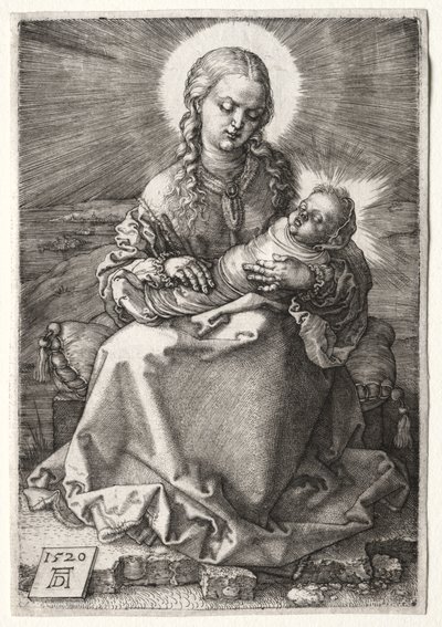 Dziewica z owiniętym dzieckiem autorstwa Albrecht Dürer