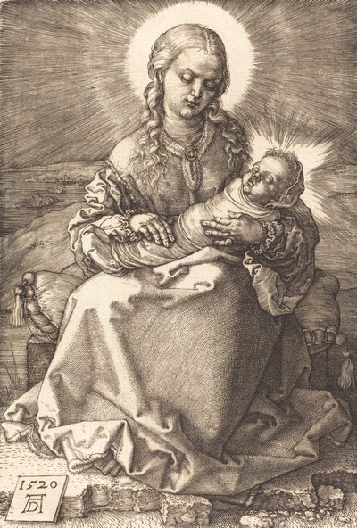 Dziewica z dzieckiem w pieluchach, 1520. autorstwa Albrecht Dürer