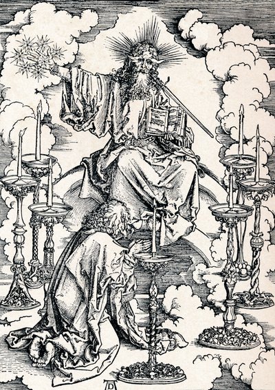 Wizja siedmiu świeczników, 1498 1906. autorstwa Albrecht Dürer