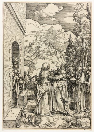Nawiedzenie, z Życia Dziewicy autorstwa Albrecht Dürer