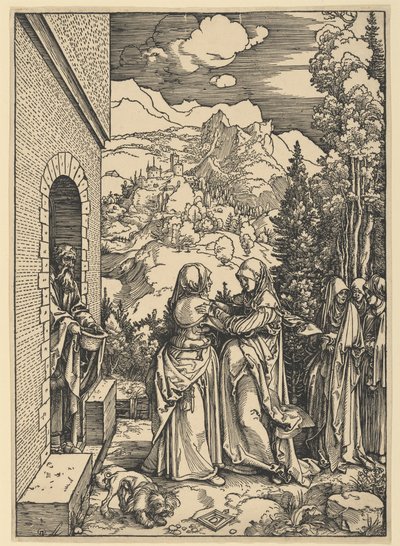 Nawiedzenie, z Życia Marii Panny autorstwa Albrecht Dürer