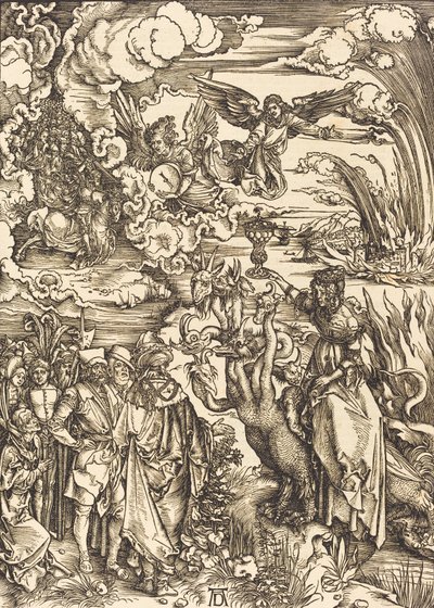 Nierządnica Babilonu, 1498. autorstwa Albrecht Dürer