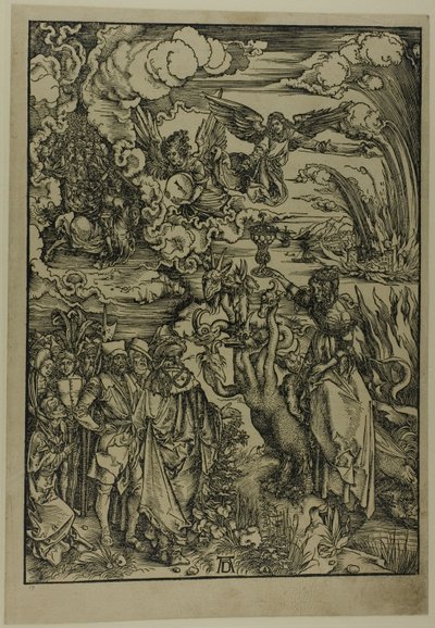 Nierządnica Babilonu, z Apokalipsy autorstwa Albrecht Dürer