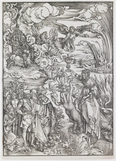 Nierządnica z Babilonu, z serii „Apokalipsa” autorstwa Albrecht Dürer