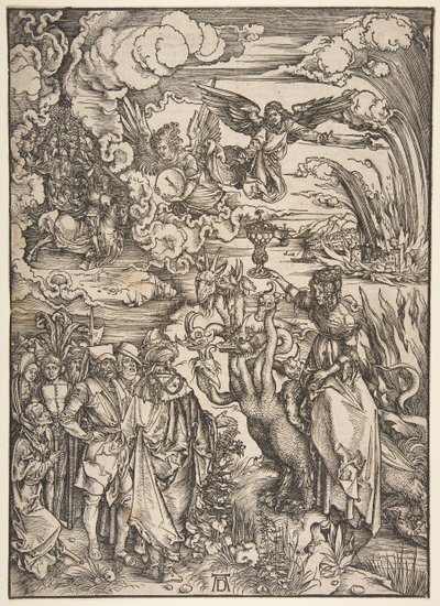 Nierządnica Babilonu.n.d. autorstwa Albrecht Dürer