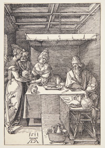 Głowa św. Jana Chrzciciela przywieziona do Herodiady autorstwa Albrecht Dürer