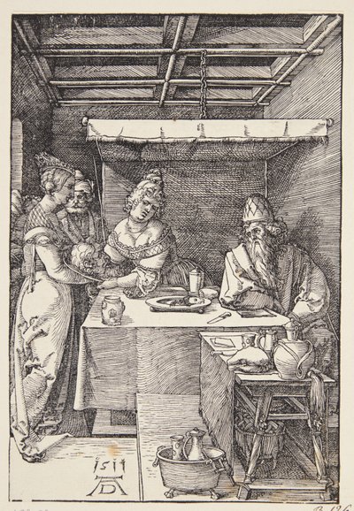 Głowa św. Jana Chrzciciela przywieziona do Herodiady autorstwa Albrecht Dürer