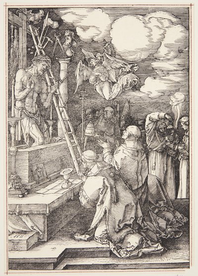Msza św. Grzegorza autorstwa Albrecht Dürer
