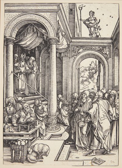 Prezentacja Matki Boskiej w świątyni autorstwa Albrecht Dürer