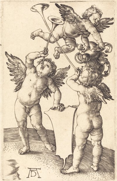 Trzech geniuszy autorstwa Albrecht Dürer