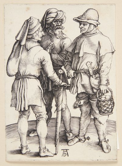 Trzech chłopów w rozmowie autorstwa Albrecht Dürer