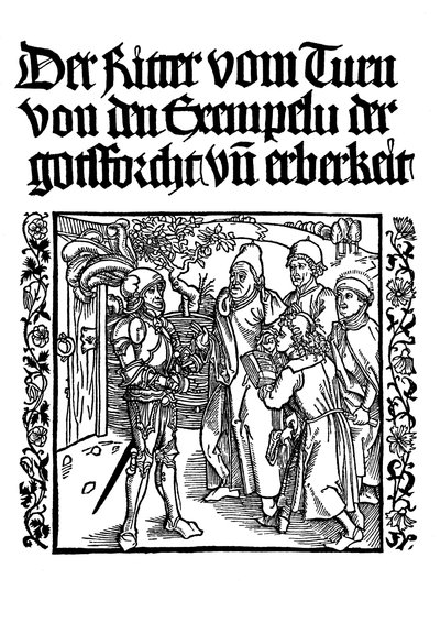 Strona tytułowa Księgi Rycerza Wieży, c1495 autorstwa Albrecht Dürer