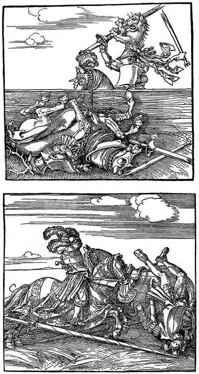 Sceny turniejowe, 1515-1516, 1936 autorstwa Albrecht Dürer