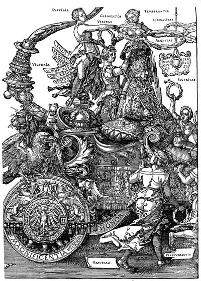 Triumfalny powrót Maksymiliana I, 1512-1522, 1936 autorstwa Albrecht Dürer