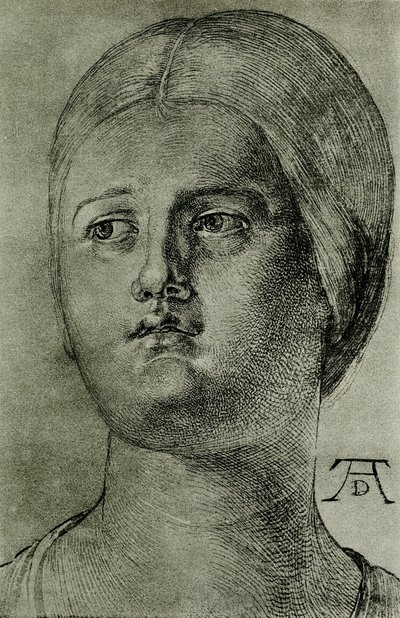 Głowa weneckiej kobiety autorstwa Albrecht Dürer