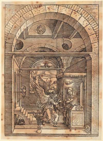 Zaręczyny Maryi, strona 7 z cyklu „Życie Maryi” autorstwa Albrecht Dürer