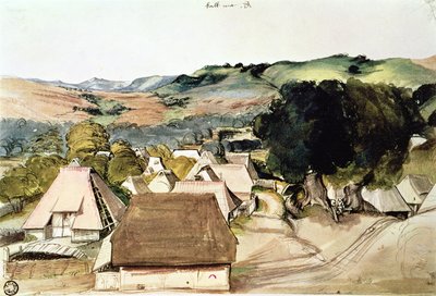 Widok Kachreuth koło Norymbergi, 1511 (wc na papierze) autorstwa Albrecht Dürer