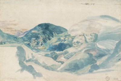Widok na pirg Val de Cembra Wehlsch, c1500-1528 autorstwa Albrecht Dürer