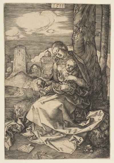 Dziewica z Dzieciątkiem z Gruszką, 1511. autorstwa Albrecht Dürer
