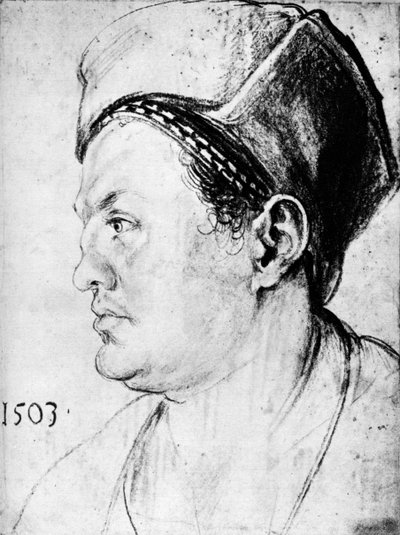 Willibald Pirckheimer, 1503, 1936 autorstwa Albrecht Dürer