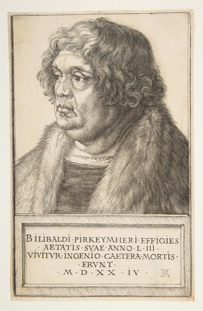 Willibalda Pirckheimera, 1524. autorstwa Albrecht Dürer