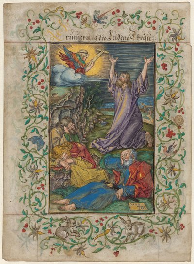 Chrystus na Górze Oliwnej autorstwa Albrecht Dürer and Georg Mack the Elder