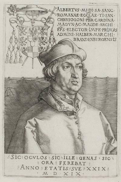 Kardynał Albrecht Brandenburgii autorstwa Albrecht Dürer