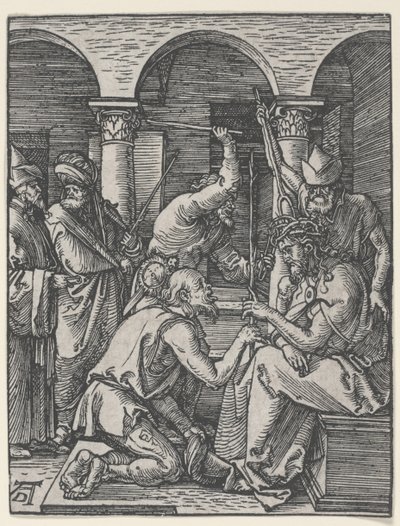 Chrystus ukoronowany cierniem, ok. 1510 (drzewryt) autorstwa Albrecht Dürer