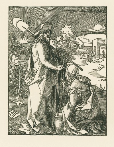 Chrystus ukazujący się Marii Magdalenie - Noli Me Tangere, ok. 1510 (drzeworyt) autorstwa Albrecht Dürer or Duerer
