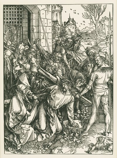 Chrystus niosący krzyż, ok. 1498-99 (drzeworyt) autorstwa Albrecht Dürer or Duerer