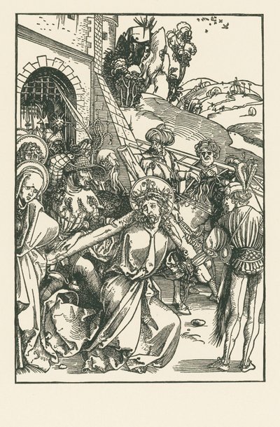 Chrystus niosący krzyż, ok. 1500 r. (drzeworyt) autorstwa Albrecht Dürer or Duerer
