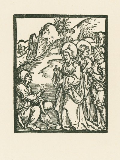 Chrystus uzdrawiający trędowatego autorstwa Albrecht Dürer or Duerer