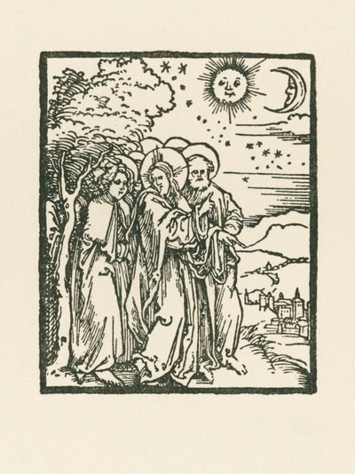 Chrystus pokazujący swoim uczniom znaki na niebie autorstwa Albrecht Dürer or Duerer
