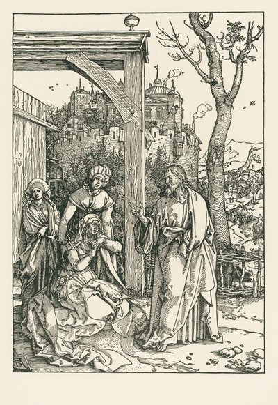 Chrystus opuszczający swoją Matkę, ok. 1504 r. (drzeworyt) autorstwa Albrecht Dürer or Duerer