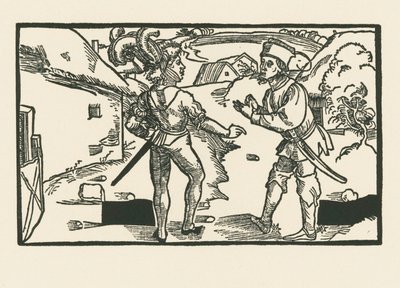 Clinia i Syrus, ok. 1492-93 (drzeworyt) autorstwa Albrecht Dürer or Duerer