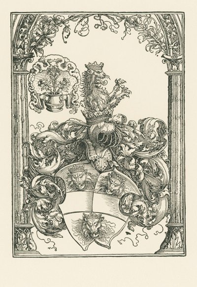 Herb Jacoba de Bannissis, ok. 1515 r. (drzeworyt) autorstwa Albrecht Dürer or Duerer