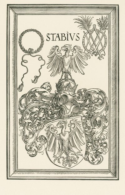 Herb Johannesa Stabiusa, ok. 1514 r. (drzeworyt) autorstwa Albrecht Dürer or Duerer