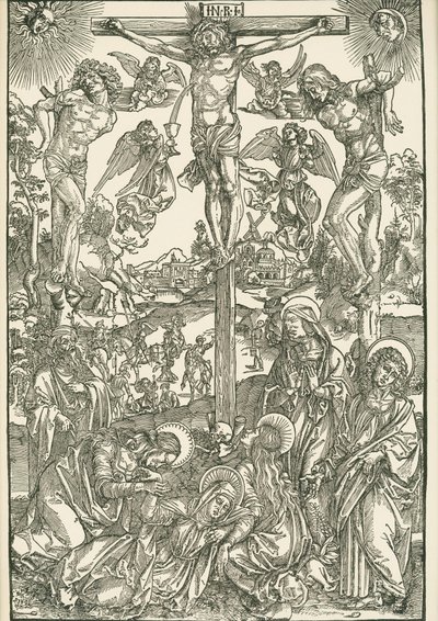 Ukrzyżowanie (Wielka Kalwaria), ok. 1496-00 (drzeworyt) autorstwa Albrecht Dürer or Duerer
