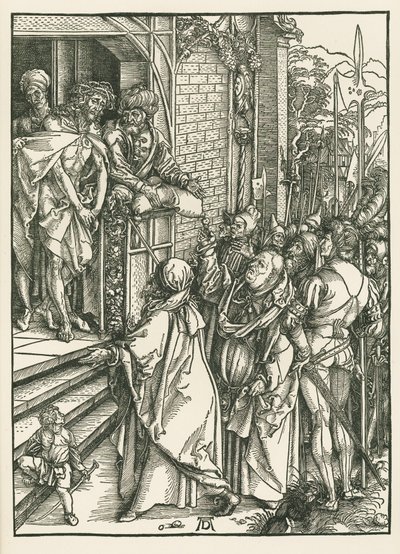 Ecce Homo, ok. 1498 (drzeworyt) autorstwa Albrecht Dürer or Duerer
