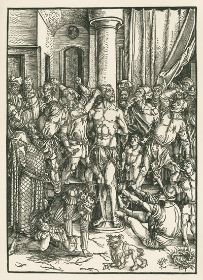Biczowanie Chrystusa, ok. 1496-97 (drzeworyt) autorstwa Albrecht Dürer or Duerer